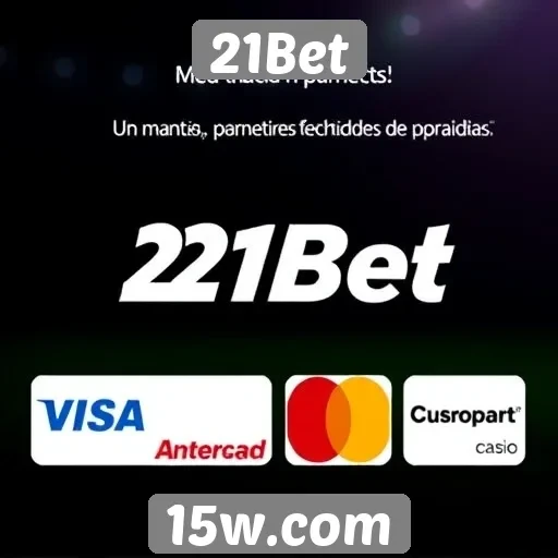 Métodos de pagamento disponíveis no 21Bet